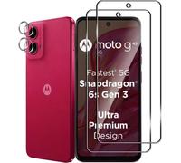 Tempered Glass For Motorola Moto G45, 2 Piece Screen Protector And 2 Pieces Rear Camera Protector, 9h Hardness, Hd, Anti-Scratch, Bubble-Free, Easy To Install