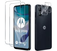 Tempered Glass For Motorola Moto G53, 2 Piece Screen Protector Films And 2 Pieces Rear Camera Protectors, Anti-Scratch, 9h Hardness Glass, Hd Transparent