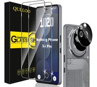 Tempered Glass For Nothing Phone 3a Pro, 2 Pieces Screen Protectors And 2 Pieces Rear Camera Protector, 9h Hardness Film Screen Protector Hd Clarity Anti Scratch Glass Protection