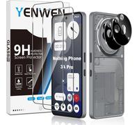 Tempered Glass For Nothing Phone 3a Pro Protection Screen, 2 Pieces Screen Protector Film And 2 Pieces Rear Camera Protector, Anti-Scratch, 9h Hardness Glass, Bubble-Free