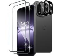 Tempered Glass For Oneplus 13t, 2 Pieces 3d Screen Protector Films And 2 Pieces Black Rear Camera Protector, Ultra Resistant Screen Protector Films