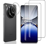 Tempered Glass For Oppo Find X8 Pro 5g, 2 Pieces Screen Protector Film With 2 Pieces Rear Camera Protector, 9h Hardness Film Lens Ultra Hd Tempered Glass