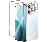 Tempered Glass For Oppo Reno 14 Pro 5g, 2 Pieces Screen Protector Film And 2 Pieces Rear Camera Protectors, 9h Hardness, Hd, Anti-Scratch, Bubble-Free, Easy To Install