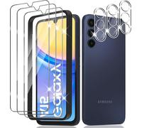 Tempered Glass For Samsung Galaxy A15 4g/5g, With Easy Alignment Tool, [3+3 Pieces] Glass Screen Protector Camera, Bubble-Free 9h Hardness Ultra Hd Screen Protector Film
