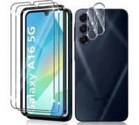 Tempered Glass For Samsung Galaxy A16 4g/5g, 2+2 Pieces Screen Protector Film And Rear Camera Protector With Installation Tools, 9h Hardness High Definition Bubble-Free