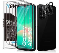 Tempered Glass For Samsung Galaxy A26 5g, 3 Pieces Screen Protector Film And 3 Pieces Rear Camera Protector For Samsung A 26 5g, Anti Scratch, 9h Hardness Glass, Bubble-Free