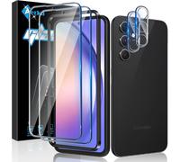 Tempered Glass For Samsung Galaxy A54 5g With Rear Camera Protector [2+2 Pieces], 9h Hardness [Bubble-Free] [Ultra Hd] Ultra Resistant Tempered Glass Screen Protector [Transparent]