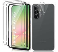 Tempered Glass For Samsung Galaxy A56 5g, 2+2 Pieces Screen Protector Film And Rear Camera Protector With Installation Tools, 9h Hardness High Definition Bubble-Free