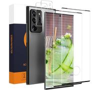 Tempered Glass For Samsung Galaxy Note 20 Ultra 5g Film, Full Coverage 3d Glass Protection, 9h Anti-Scratch, Hd Ultra Bubble Free Note 20 Ultra Screen Protector + Glass Camera (2+2)