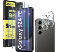 Tempered Glass For Samsung Galaxy S24 Fe, 2 Piece Screen Protectors + 2 Pieces Rear Camera Protectors, Heavy Duty Glass Protector, Hd Clarity, Bubble-Free, Anti-Scratch