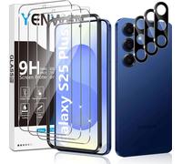 Tempered Glass For Samsung Galaxy S25 Plus 5g, 3 Pieces Screen Protector Film And 3 Pieces Rear Camera Protector For Samsung S 25+, Anti Scratch, 9h Hardness Glass, Bubble-Free