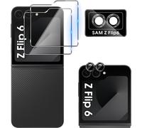 Tempered Glass For Samsung Galaxy Z Flip 6 5g/Flip6 With Rear Camera Protector [2+1 Pieces], Individual Camera Lens Protection For All Cases, 9h Hardness Hd Glass Screen Protector