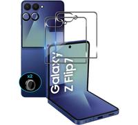 Tempered Glass For Samsung Galaxy Z Flip 7, 2 Pieces 9h Hardness Front Screen Protector + 2 Pieces Rear Camera Tempered Glass Protector, Anti-Scratch, Hd