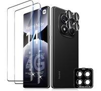 Tempered Glass For Samsung Xiaomi Note 14 Pro 4g, 2 Pieces Screen Protector Films And 1 Pack Rear Camera Individual Protector, 9h Glass Hardness, Hd Transparent, Anti-Scratch