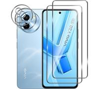 Tempered Glass For Vivo Y38 5g, 2 Pieces Screen Protector Film And 2 Pieces Rear Camera Protector, Bubble Free, Double Protection
