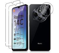 Tempered Glass For Xiaomi 14c 4g/Poco C75, 2+2 Pieces Screen Protector Film And Rear Camera Protector, 9h Hardness Film High Definition Bubble-Free