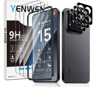 Tempered Glass For Xiaomi 15 5g Protection Screen, 3 Pieces Screen Protector Film And 3 Pieces Rear Camera Protector For Mi 15 5g, Anti Scratch, 9h Hardness Glass, Bubble-Free