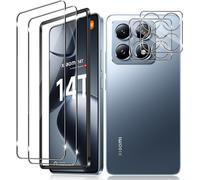 Tempered Glass For Xiaomi Mi 14t, 2+2 Pieces Screen Protector Film And Rear Camera Protector, 9h Hardness Film High Definition Bubble-Free