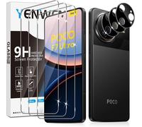 Tempered Glass For Xiaomi Mi Poco F7 Ultra 5g, 3 Pieces Screen Protector Film And 3 Pieces Rear Camera Protector, Anti Scratch, 9h Hardness Glass, Bubble-Free