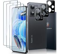 Tempered Glass For Xiaomi Note 12 Pro 5g/12 Pro+, With Frame Installation Aid, Contain 3 X Screen Protectors And 3 X Rear Camera Protectors, With Installation Frame