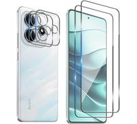 Tempered Glass For Xiaomi Note 14 5g, 2 Pieces Screen Protector Film And 2 Pieces Rear Camera Protector, Bubble Free, Double Protection