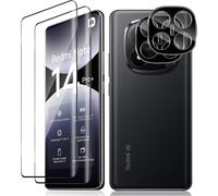 Tempered Glass For Xiaomi Note 14 Pro Plus/Note 14 Pro+ 5g, 2+2 Pieces 3d Cover Screen Protector Film And Rear Camera Protector, 9h Hardness High Definition