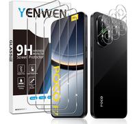 Tempered Glass For Xiaomi Poco F7 5g, 3 Pieces Screen Protector Film And 3 Pieces Rear Camera Protector For Mi Poco F 7 5g, Anti Scratch, 9h Hardness Glass, Bubble-Free