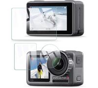 Tempered Glass Screen Protector DJI Osmo Action Camera Film Protection Screen Protector Tempered Glass Accessories Protection Camera HD Film for DJI Osmo Action [3 Pieces] ¿ Transparent