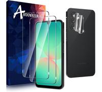 Tempered Glass Screen Protector Film For Samsung Galaxy A26 5g With Rear Camera Bubble-Free 2 Pieces Easy To Install