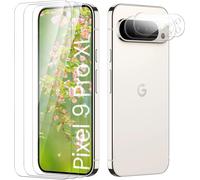 Tempered Glass Screen Protector For Google Pixel 9 Pro Xl, [Bubble Free] [Ultra Resistant] [Anti-Scratch] 3 Pieces Tempered Glass + 2 Camera Screen Protectors