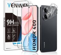 Tempered Glass Screen Protector For Honor 400 5g Screen Protector, 2 Pieces Screen Protector Film And 2 Pieces Rear Camera Protector, Anti-Scratch, 9h Hardness Glass, Bubble-Free
