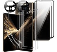 Tempered Glass Screen Protector For Honor Magic V5 [2+2+2] Tpu Inner Screen Protector+Exterior Screen Protector+Camera Protection, Hd Clear, Scratc Roof