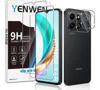 Tempered Glass Screen Protector For Honor X6b, 2 Pieces Screen Protector Film And 2 Pieces Rear Camera Protector, Anti-Scratch, 9h Hardness Glass, Bubble-Free