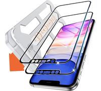 Tempered Glass Screen Protector For Iphone 11/Iphone Xr Auto Dust Elimination, Pack Of 2 Flash Fit Tempered Glass, Anti-Scratch, 9h Hardness