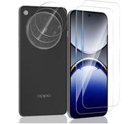 Tempered Glass Screen Protector For Oppo Find X8 [2 Pieces] And Oppo Find X8 Rear Camera Protector [2 Pieces], 9h Hardness/Bubble-Free/Anti-Scratch, Screen Protector Film For Oppo Find X8