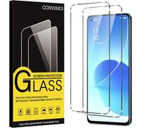 Tempered Glass Screen Protector For Oppo Reno 6 5g, 2 Pieces, 9h Hardness Anti-Scratch Bulless Ultra Transparent Hd High Sensitivity Screen Protector For Oppo Reno 6 5g