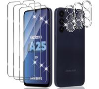 Tempered Glass Screen Protector For Samsung Galaxy A25 5g, [3+3 Pieces] Bubble-Free 9h Hardness Ultra Hd Scratch-Resistant Screen Protector Film