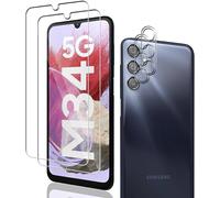 Tempered Glass Screen Protector For Samsung Galaxy M34 5g, 2 Pieces Screen Protector And Galaxy M34 5g Rear Camera Protector 9h Hardness Bubble-Free For Samsung Galaxy M34 5g Screen Protector