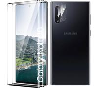 Tempered Glass Screen Protector For Samsung Galaxy Note 10, [Bubble Free] [Ultra Resistant] [Anti-Scratch] 2 Pieces Tempered Glass + 2 Camera Screen Protectors