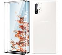 Tempered Glass Screen Protector For Samsung Galaxy Note 10 Plus Full Screen, Edge-To-Edge, Bubble-Free, Anti-Scratch, 2 Pieces Tempered Glass + 2 Piece Camera Screen Protector