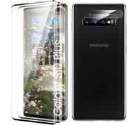 Tempered Glass Screen Protector For Samsung Galaxy S10 Plus, [Bubble Free] [Ultra Resistant] [Anti-Scratch] 2 Pieces Tempered Glass + 2 Camera Screen Protectors