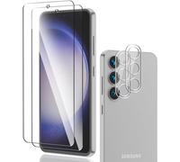 Tempered Glass Screen Protector For Samsung Galaxy S23 Fe 2 Pieces And Galaxy S23 Fe Rear Camera Protector 9h Hardness Bubble-Free For Galaxy S23 Fe Screen Protector