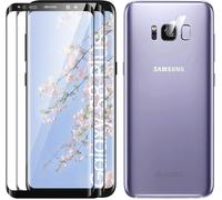 Tempered Glass Screen Protector For Samsung Galaxy S8 Plus Full Screen, Edge-To-Edge, Bubble-Free, Anti-Scratch, 2 Pieces Screen Protectors + 2 Pieces Camera Screen Protectors