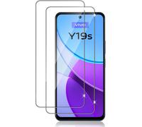 Tempered Glass Screen Protector For Vivo Y19s, 2 Pieces Resistant Bubble-Free, Ultra Hd 9h Hardness Anti-Scratch, 2.5d Screen Protector