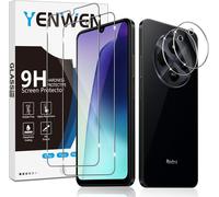 Tempered Glass Screen Protector For Xiaomi 14c/Xiaomi Poco C75 2 Piece Screen Protector Film And 2 Rear Camera Protectors, Anti-Scratch, 9h Hardness Glass, Bubble-Free