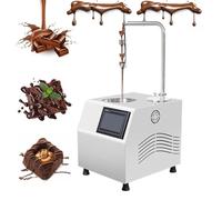 Tempéreuse À Chocolat De Comptoir, Enrobage De Chocolat Aux Fraises, avec Distributeur Automatique Et Table Vibrante, Fontaine À Chocolat 5 L/7 L pour Enrobage De Fraises