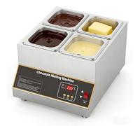 Tempéreuse à chocolat électrique, cuve de fonte à 4 réservoirs, capacité de 12 kg (26,46 lb) - Contrôle de la température de 0 à 95 °C (32 à 203 °F), pour le chocolat, la crème et le beurre