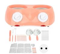 Tempereuse a Chocolate, Chocolat Melter, Machine de Fond Chocolat, Chocolate Melting Pot avec Double Pot, Machine a Faire Fondre Le Bonbons, pour Les Maison Cuisine Rassemblements (EU-Rose)