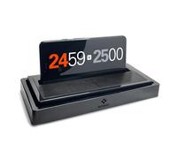 Tempest Classic Chess Dock and Clock/Horloge d'échecs, Backgammon, Go et Scrabble en Noir - Livré avec l'application Gratuite iOS et Android (Fonctionne avec Votre Propre téléphone)