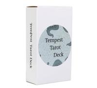 Tempest Oracle Tarot Deck, ensemble de divination mystique de 78 cartes, version anglaise complète portable (10,5 x 6 x 2,5 cm), jeux de divertissement en famille